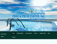 Tablet Screenshot of poolandpatiocenter.com